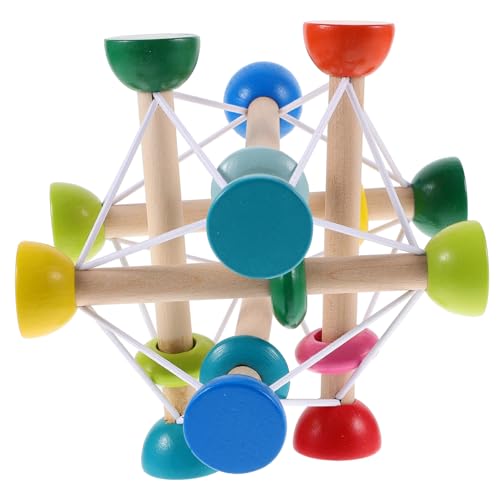 Abaodam elastische Holzkugeln Sensory Toys spielzeughandys für Babys sensorisches Farberkennung lustiges buntes intellektuelles Babyspielzeug hölzern Abaodam elastische Holzkugeln Sensory Toys spielzeughandys für Babys sensorisches Farberkennung lustiges buntes intellektuelles Babyspielzeug hölzern von Abaodam