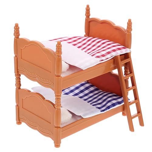 Abaodam für kinderspielzeug Kid Toys Bed Accessories air cot kleines Möbelmodell Bett im Maßstab 1:12 puppenhaus Etagenbett für Puppen Mini-Etagenbettmodell Plastik Abaodam für kinderspielzeug Kid Toys Bed Accessories air cot kleines Möbelmodell Bett im Maßstab 1:12 puppenhaus Etagenbett für Puppen Mini-Etagenbettmodell Plastik von Abaodam