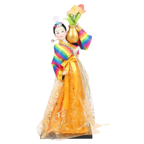 Abaodam handgefertigte Puppe Zubehör für Babypuppen wertvoll Puppenzubehör Vintage - Toys passenge Dekoration koreanische Hanbok-Puppe Figur koreanische Hanbok-Puppe Yellow Abaodam handgefertigte Puppe Zubehör für Babypuppen wertvoll Puppenzubehör Vintage - Toys passenge Dekoration koreanische Hanbok-Puppe Figur koreanische Hanbok-Puppe Yellow von Abaodam