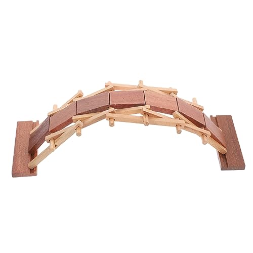 Abaodam holzspielzeug bastelzeug holzspielsachen DIY Lernspielzeug für Bogenbrücke aus Holz selber Machen interessantes Experimentierspielzeug hölzern von Abaodam