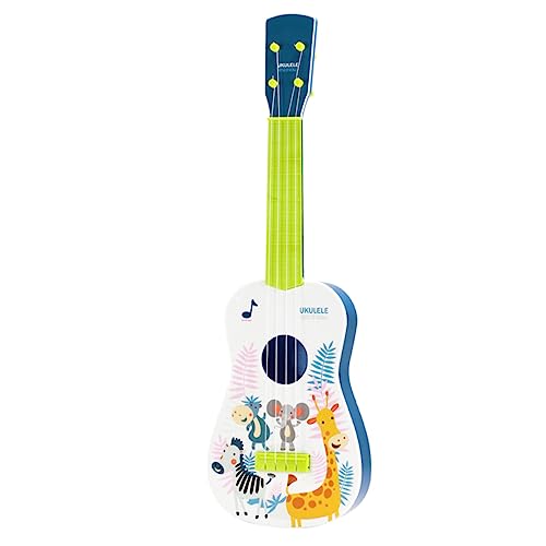Abaodam Spielzeug für Kleinkinder Gitarre für Kleinkinder Spielzeuge Modelle Früherziehung Ukulele Simulations-Ukulele Dropshipping kleine Gitarre Saiteninstrument Musikinstrument Plastik von Abaodam