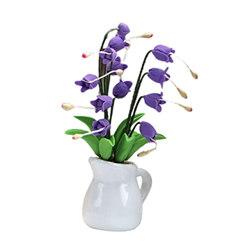Abaodam Maßstab 1:12 Mini Blumentopf Ornament Miniatur Für Jungen Und Mädchen Spielzeug Puppenhaus von Abaodam