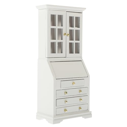 Abaodam Miniatur Schrank für 1:12 Puppenhaus Mini Bücherregal Schreibtisch Set Holz Lagerung Regal Abaodam Miniatur Schrank für 1:12 Puppenhaus Mini Bücherregal Schreibtisch Set Holz Lagerung Regal von Abaodam