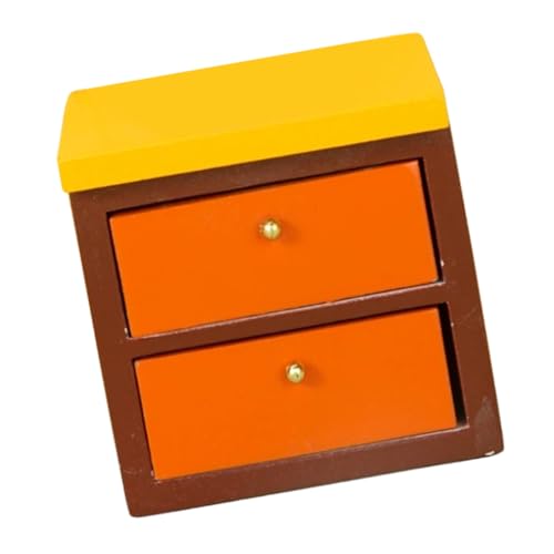 Abaodam Mini-Hausdekoration Babies säugling Toy Spielzeugmöbel holzspielzeug Miniatur-Holzschrank Miniatur-Hausschrank Miniatur-Kabinett- winzige Möbel von Abaodam
