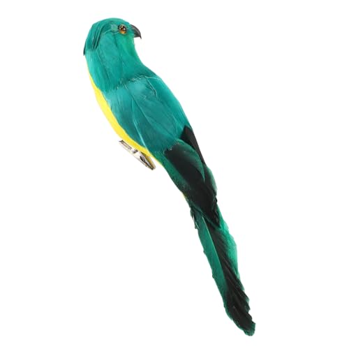 Abaodam simulierte Papageienverzierung gefälscht Barsch Vögel verzieren Simulationsvogelfigur papageien Dekorationen simulierter Papagei Papageienfiguren aus Harz künstliche Feder Grün von Abaodam