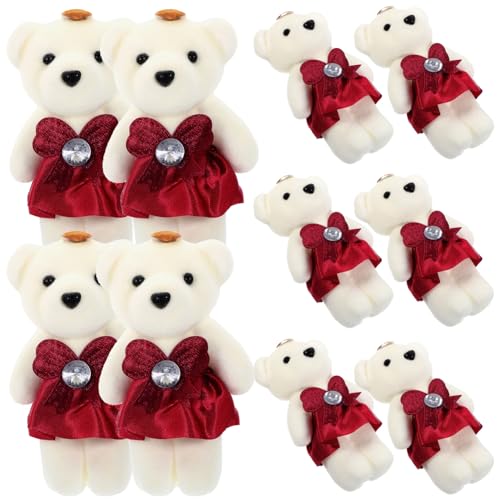 Abaodam üsch Bären Hochzeitsauto Dekoration Kuscheltier Valentinstag Blumenstrauß Bär Puppe Doll Weinrot Perfekt Für Hochzeiten Und Abaodam üsch Bären Hochzeitsauto Dekoration Kuscheltier Valentinstag Blumenstrauß Bär Puppe Doll Weinrot Perfekt Für Hochzeiten Und von Abaodam