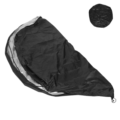 Abaodam wasserdichte Sonnenschand Kleine Beckenabdeckung Sandkastenabdeckung Aus Holz Sandkastenüberdachung Sandkastendach Kinderpool -Abdeckung Poolabdeckungen Black Polyester (Polyester) von Abaodam