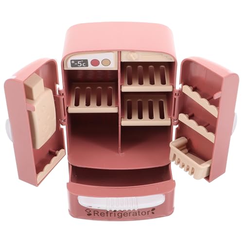 Abaodam zweitüriger kühlschrank kühlschrank für kindergeburtstags mitgebsel puppenstubenmöbel Miniaturkühlschrank zum Basteln Mini-Ornamente zum Basteln Abs Chocolate von Abaodam