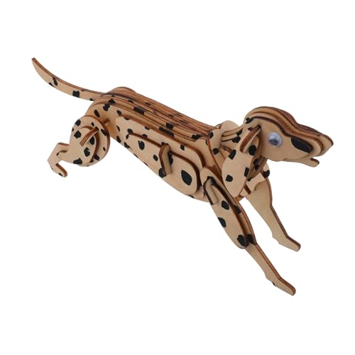 Dalmatian Holzpuzzle für Erwachsene und DIY Tiermodell Handgefertigtes Holzspielzeug Kreativität und Problemlösungsfähigkeiten für Wohnkultur und Familienspaß von Abaodam