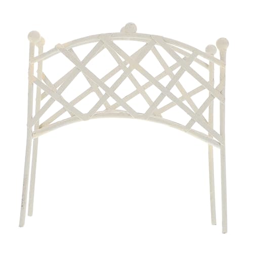 Dekorative Miniatur-Metallbogenbrücke für Feengärten, vielseitiges Weg-Zubehör für Mikro-Landschaften und Puppenhaus-Displays, verbessern die Gartenvielfalt mit charmanten Figuren von Abaodam