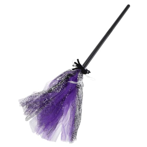 Hexenbesen Cosplay Zubehör Magischer Besen für Halloween Teiliger Abnehmbarer Stiel für Kostümpartys Maskeraden und Bühnenaufführungen Langlebig und Sicher von Abaodam
