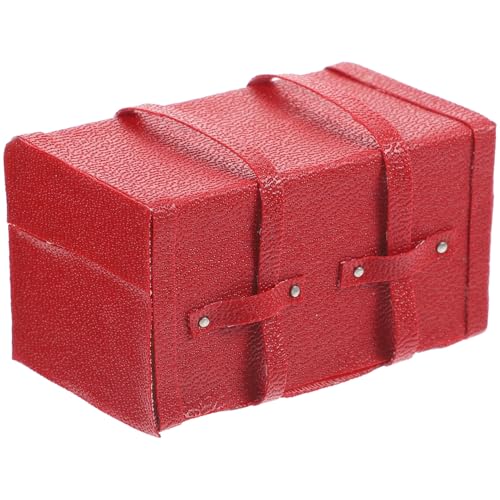 Mini- Mini- Puppe Plüschtiere Einhornspielzeug für Mädchen Vintage - für kinderspielzeug Koffer Miniaturgepäck Holz rot Abaodam Mini- Mini- Puppe Plüschtiere Einhornspielzeug für Mädchen Vintage - für kinderspielzeug Koffer Miniaturgepäck Holz rot Abaodam von Abaodam