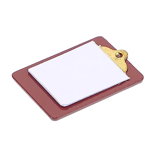 Mini Paper Clipboard für Puppenhaus Kleines Accessoire für Szenen Detailgetreu und Leicht zum Dekorieren von Puppenhäusern Mini Paper Clipboard für Puppenhaus Kleines Accessoire für Szenen Detailgetreu und Leicht zum Dekorieren von Puppenhäusern von Abaodam