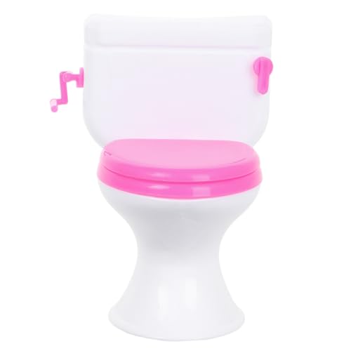 Miniatur-Puppen-Toilettendekoration, realistisches Badezimmer-Zubehör für Puppenhaus, kreative Spielzeit-Szene für Puppenhaus-Dekor und fantasievolles Spielen von Abaodam