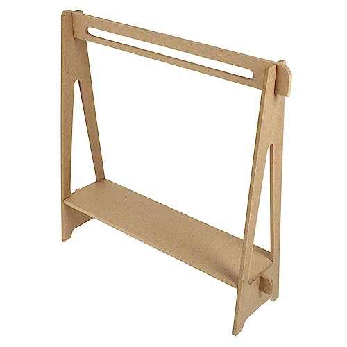 Miniaturschrank für Puppenkleidung Dekorativer Kleiderständer aus Holz für Verschiedene Puppenoutfits für Aufbewahrung und Präsentation von Puppenkleidung von Abaodam