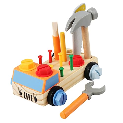 Montessori Schraubendreher für Pädagogisches Holzauto Feinmotorik und Räumlichen Wahrnehmung Lernspielzeug für Jungen von Abaodam
