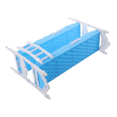 Puppenbett Doppelbett für Puppenhaus für Charmantes Schlafzimmer Zubehör für Fantasievolles von Abaodam