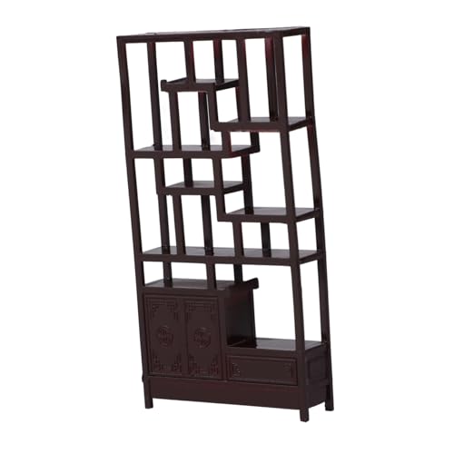 Abaodam Miniatur Bücherregal Puppenhausmöbel 1:25 aus Kunststoff Miniatur Auszifferregal für Sandtisch und Kleiner Szenen Abaodam Miniatur Bücherregal Puppenhausmöbel 1:25 aus Kunststoff Miniatur Auszifferregal für Sandtisch und Kleiner Szenen von Abaodam