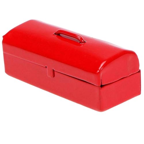 Werkzeugkasten für Puppenhaus Dekorativer Mini Toolbox Zubehör für Tiny House Deko für Mädchenzimmer und Kreative DIY Projekte Rot Teiliges Werkzeugkasten für Puppenhaus Dekorativer Mini Toolbox Zubehör für Tiny House Deko für Mädchenzimmer und Kreative DIY Projekte Rot Teiliges von Abaodam