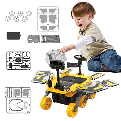 Abbto Autospielzeug für Kinder, Spielzeug zur Erkundung des Mars mit Sonnenkollektoren, Montagefahrzeug, LKW, Spielzeug, Geschenke für Kinder, Kleinkinder, Jugendliche von Abbto