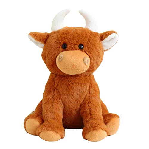 Abbto Highland Kuh Plüschfiguren, gefülltes Highland-Kuh - Cartoon-Plüschtier, Plüschtier, Plüschfigur zum Spielen, Geburtstagsgeschenk Abbto Highland Kuh Plüschfiguren, gefülltes Highland-Kuh - Cartoon-Plüschtier, Plüschtier, Plüschfigur zum Spielen, Geburtstagsgeschenk von Abbto