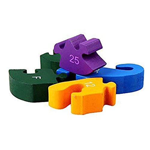 Abbto Holzpuzzle für Kleinkinder, Bausteine aus weichem Alphabet, Lernspielzeug für Kinder im Vorschulalter für Jungen und Mädchen Abbto Holzpuzzle für Kleinkinder, Bausteine aus weichem Alphabet, Lernspielzeug für Kinder im Vorschulalter für Jungen und Mädchen von Abbto