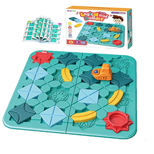 Abbto Konstruktionsspiele für logische Wege, Smart Logic Lernspiel für Kinder von 4 bis 8 Jahren - 4 Stufen 100+ Herausforderungen für die Entwicklung von Fähigkeiten, geeignetes Spielzeug zum von Abbto
