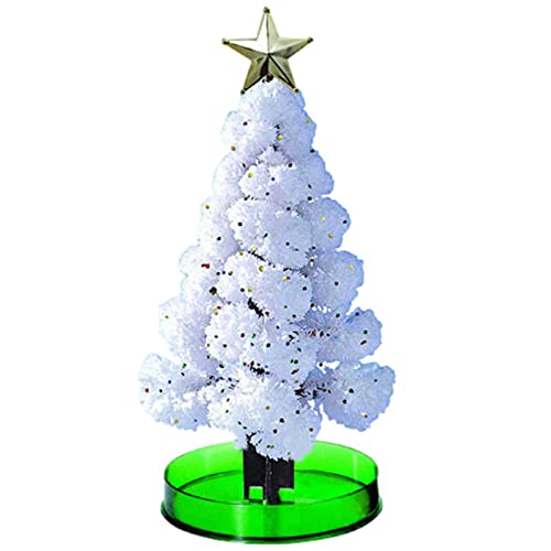 Abbto Weihnachtsbaum-Spielzeug aus Papier, magisches Wachstumsspielzeug aus Glas, mit Behälter, magisches Wasser – Crystal Growing Learning Toys Wissenschaftssets für Zuhause von Abbto
