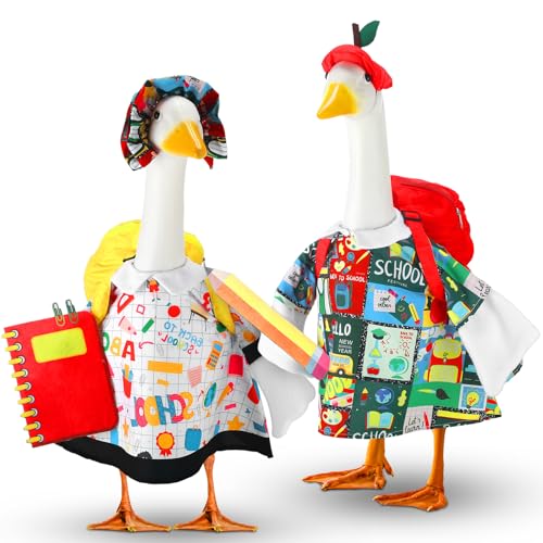 Abbylike 2 Set Back to School Veranda Goose Outfits Yard Goose Kostüm mit Schultasche passend für 58 cm Zement für Hofdekorationen Abbylike 2 Set Back to School Veranda Goose Outfits Yard Goose Kostüm mit Schultasche passend für 58 cm Zement für Hofdekorationen von Abbylike