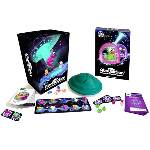 Abducktion - Bundle Base + IntergalacDuck Research Expansion Combo Pack, 25–30 Minuten, ab 12 Jahren, ein seltsam strategisches Entführungsspiel, ein UFO und eine denkenverbiegende Logik zur Abducktion - Bundle Base + IntergalacDuck Research Expansion Combo Pack, 25–30 Minuten, ab 12 Jahren, ein seltsam strategisches Entführungsspiel, ein UFO und eine denkenverbiegende Logik zur von Abducktion