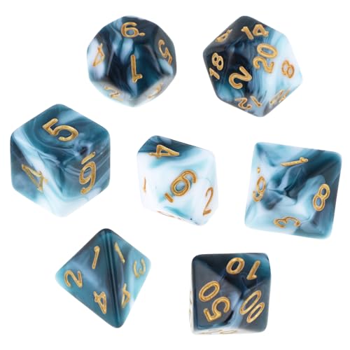 Polyedrische Würfel Set, Abeillo 7 Stück DND Würfel Set für Dungeon und Dragons, DND Dice, Polyedrische Würfel RPG Rollenspiele Tischspiele D&D D20 D12 D10 D8 D6 D4 Polyedrische Würfel Set, Abeillo 7 Stück DND Würfel Set für Dungeon und Dragons, DND Dice, Polyedrische Würfel RPG Rollenspiele Tischspiele D&D D20 D12 D10 D8 D6 D4 von Abeillo
