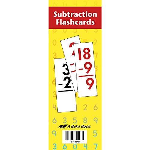 Subtraction Flashcards - Abeka Elementary Subtraction Math and Memory Drill Cards 0-18 von Abeka