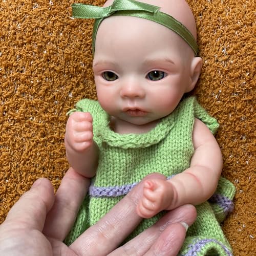 11 Zoll Reborn Baby Vollsilikon Puppen Die Wie Echte Neugeborene Aussehen Lebensecht Realistische Babypuppen Spielzeug Geschenk Für Kinder Mädchen von Abenduot