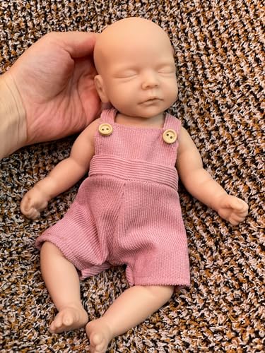 Abenduot 11 Zoll Reborn Baby Dolls Kits, Mini DIY Unpainted Reborn Kits Vollsilikon Babys Mädchen Puppe von Abenduot