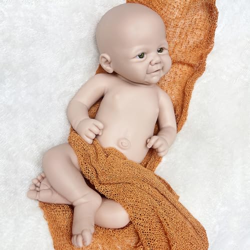 Abenduot 15 Zoll Realistische Reborn Baby Puppen Mädchen Körper Silikon Puppen Neugeborenes Baby Puppe Echte Baby Doll Anatomisch Korrekt von Abenduot