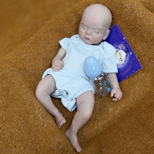 Abenduot 45cm Sam Reborn Baby Puppen Weicher Körper Silikon Puppen Realistische Babypuppe Wie Echtes Baby Junge von Abenduot