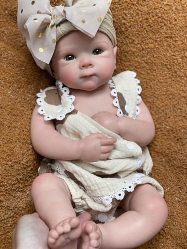 Abenduot 18inch/45cm Bettie Girl Lebensecht Anatomisch Korrekt Silikon Baby Puppen Realistisch Voll Solid Silikon Körper Neugeborenen Puppen Flexibel Abenduot 18inch/45cm Bettie Girl Lebensecht Anatomisch Korrekt Silikon Baby Puppen Realistisch Voll Solid Silikon Körper Neugeborenen Puppen Flexibel von Abenduot