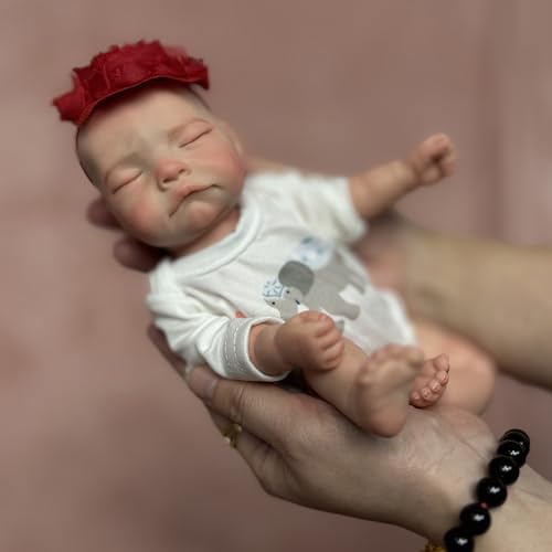 Abenduot Neugeborene Baby Puppen Realistische Babypuppen Waschbare Vollsilikon Puppe Reborn Puppen Mit Gewicht Und Wie EIN Echtes Baby 11 Zoll Mädchen von Abenduot