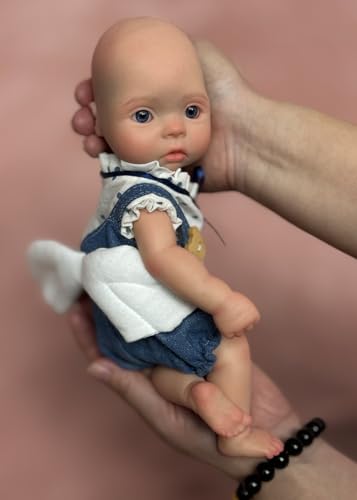 Abenduot 11-Zoll-Vollsilikon-Baby-Puppe Mädchen Anatomisch korrekte weiche Silikon Reborn-Puppen für Kind Geburtstag Sammlerstücke von Abenduot