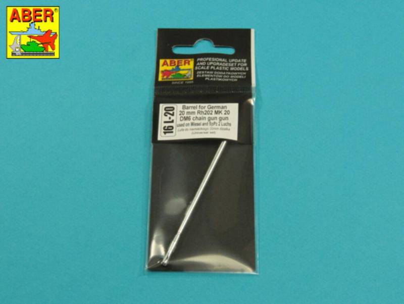 Barrel for German 20 mm RH202 MK 20 DM chain gun used on Wiesel, Luchs, Marder I von Aber