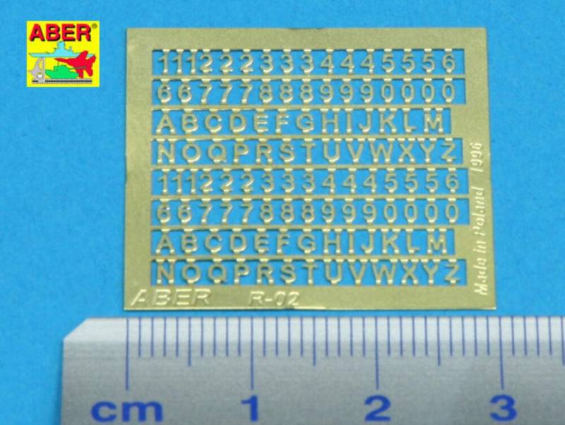 Letters & Numbers (1,5 mm high) von Aber