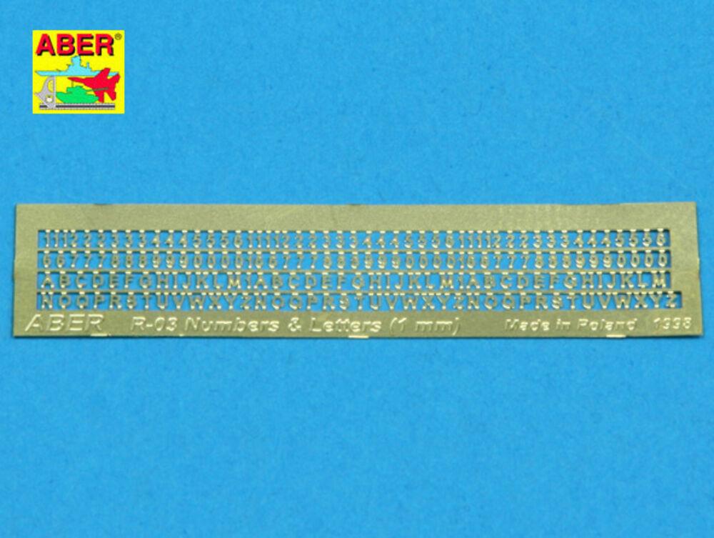 Letters & Numbers (1 mm high) von Aber