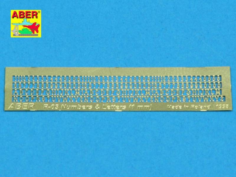 Letters & Numbers (1 mm high) von Aber