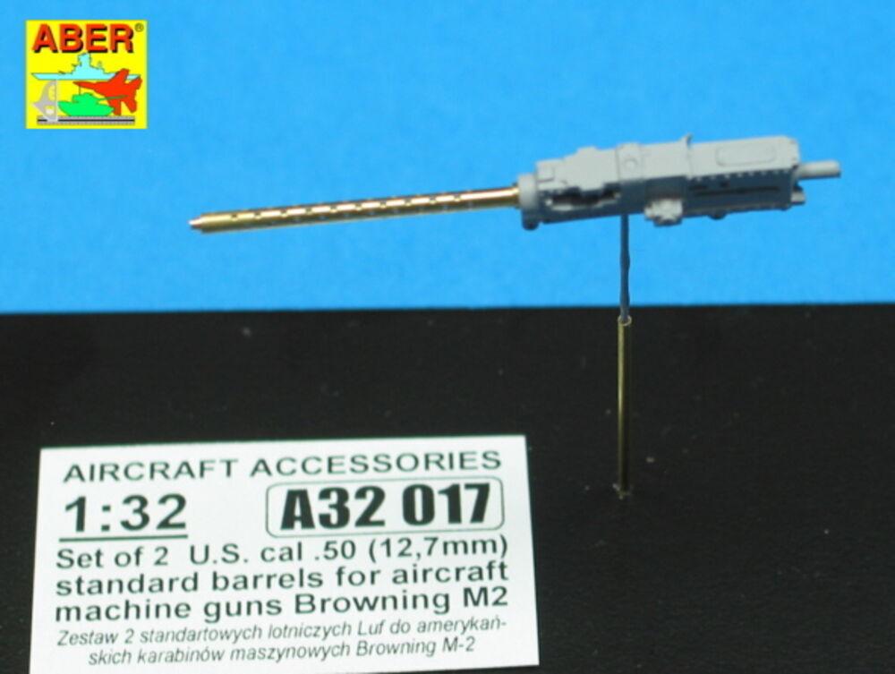 Set of 2  U.S. cal .50 (12,7mm) standard barrels for aircraft machine guns Browning M2 von Aber