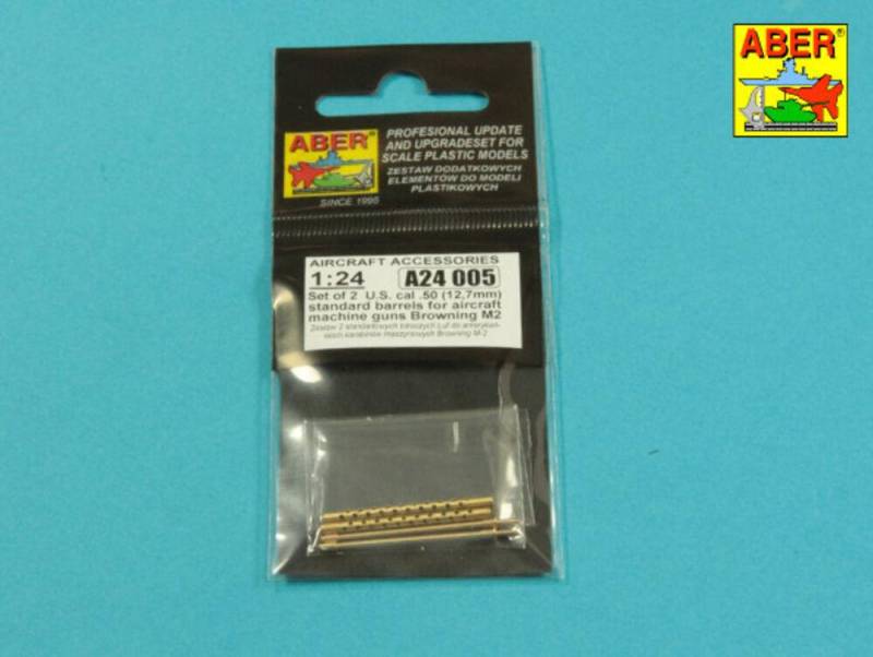 Set of 2  cal .50 (12,7mm) standard barrels for US aircraft machine guns Browning M2 von Aber