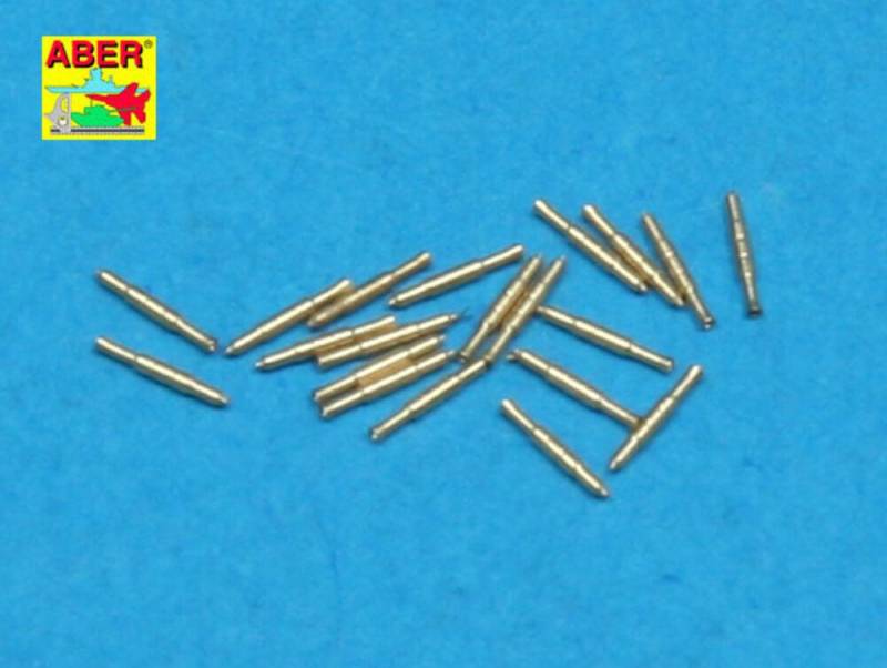 Set of 20 pcs 0,5in (12,7mm) Vickers Mk.III machine gun barrels for Royal Navy ships von Aber