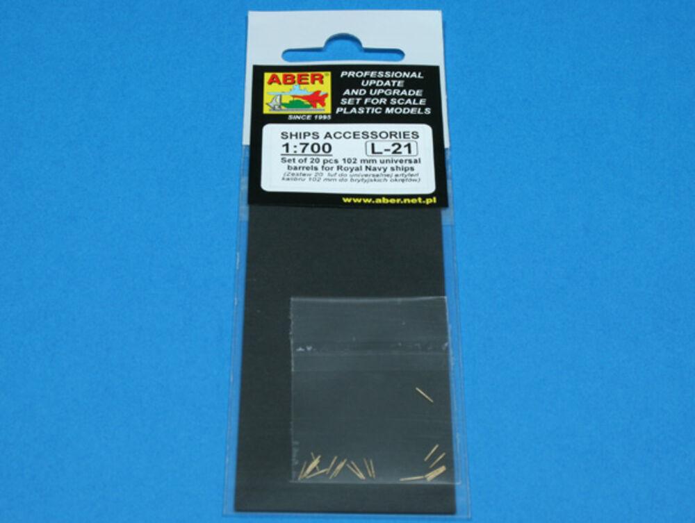 Set of 20 pcs 102 mm universal barrels for Royal Navy ships Set of 20 pcs 102 mm universal barrels for Royal Navy ships von Aber