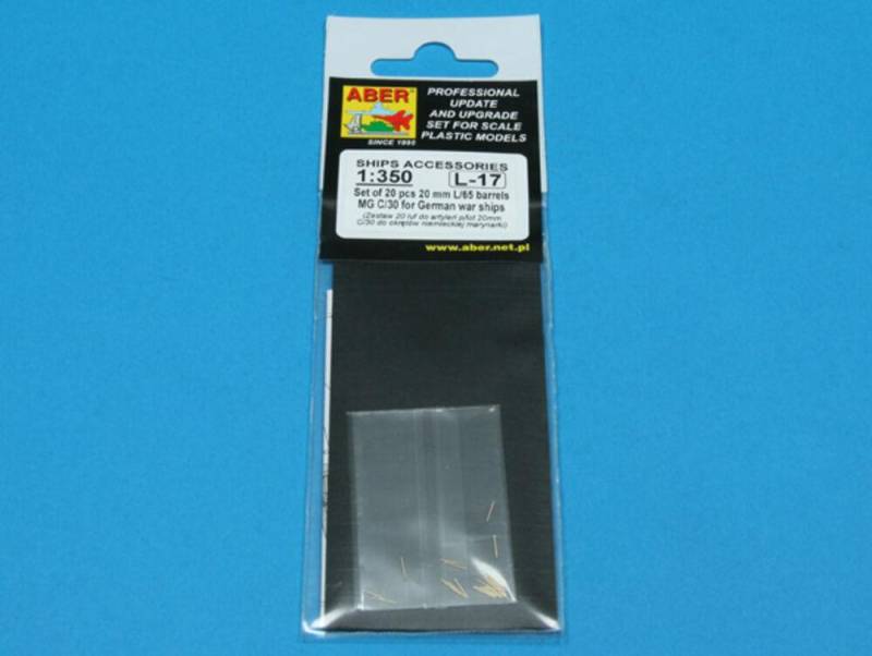 Set of 20 pcs 20 mm L/65 barrels  MG C/30 for German ships von Aber