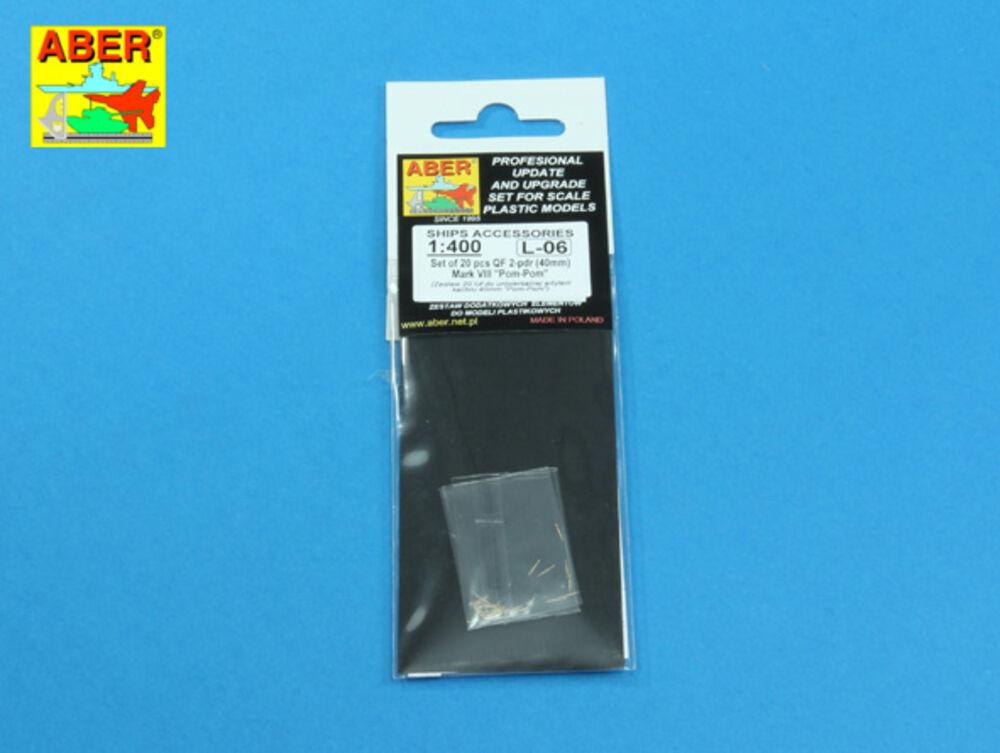 Set of 20 pcs QF 2-pdr (40mm) Mark VIII Pom-Pom von Aber