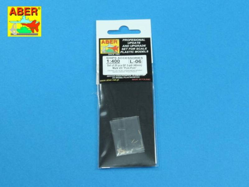 Set of 20 pcs QF 2-pdr (40mm) Mark VIII Pom-Pom von Aber